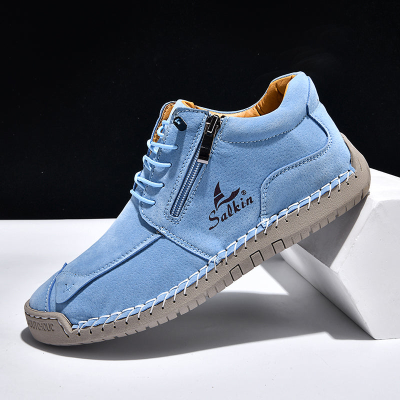 SoftStride™ Orthopedic Casual Leather Boots- Wide Toe, Arch Support, Waterproof, Pressure Relief for Everyday&Travel