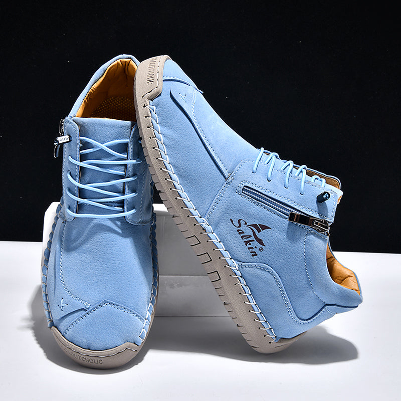 SoftStride™ Orthopedic Casual Leather Boots- Wide Toe, Arch Support, Waterproof, Pressure Relief for Everyday&Travel