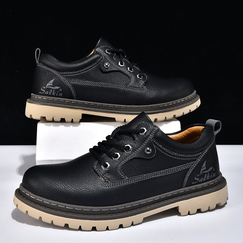 ⏰Limited-Time 70% OFF –Men’s Durable Orthopedic  Leather Hiking Shoes – Waterproof, Slip-Resistant, Arch Support, Comfortable for All-Day Wear