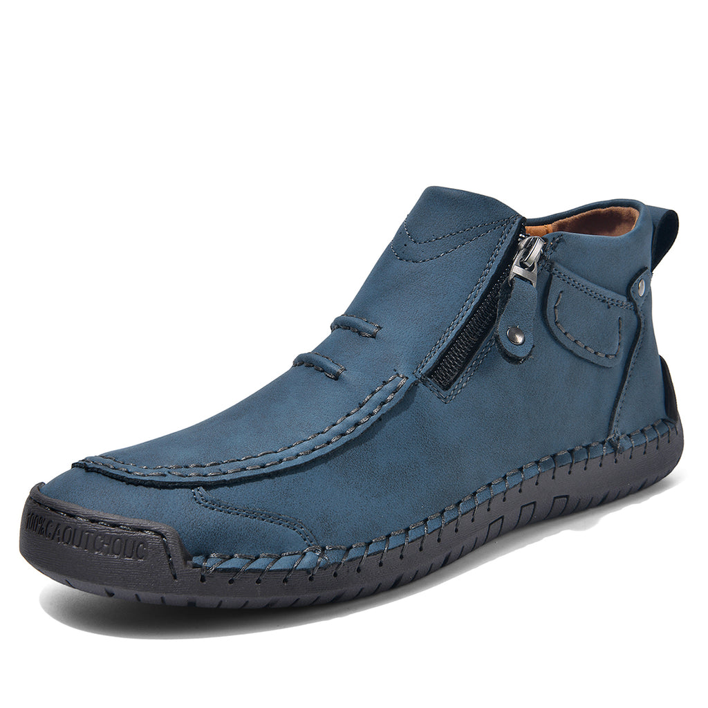 ⏰Limited Time Sale 70% OFF– Men’s Handmade Leather Driving Boots | Wide Toe, Arch Support, Waterproof, Pressure Relief, Non-Slip Comfort for Everyday & Travel