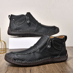 ⏰Limited Time Sale 70% OFF– Men’s Handmade Leather Driving Boots | Wide Toe, Arch Support, Waterproof, Pressure Relief, Non-Slip Comfort for Everyday & Travel