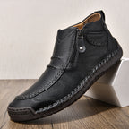 ⏰Limited Time Sale 70% OFF– Men’s Handmade Leather Driving Boots | Wide Toe, Arch Support, Waterproof, Pressure Relief, Non-Slip Comfort for Everyday & Travel