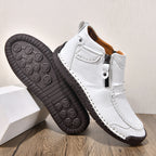 ⏰Limited Time Sale 70% OFF– Men’s Handmade Leather Driving Boots | Wide Toe, Arch Support, Waterproof, Pressure Relief, Non-Slip Comfort for Everyday & Travel