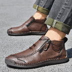 ⏰Limited Time Sale 70% OFF– Men’s Handmade Leather Driving Boots | Wide Toe, Arch Support, Waterproof, Pressure Relief, Non-Slip Comfort for Everyday & Travel