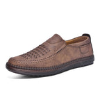 Men’s Orthotic Leather Shoes – Arch Support, Wide Toe Box, Breathable, Lightweight & Slip-Resistant