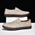Men’s Orthotic Leather Shoes – Arch Support, Wide Toe Box, Breathable, Lightweight & Slip-Resistant