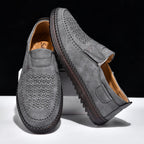 Men’s Orthotic Leather Shoes – Arch Support, Wide Toe Box, Breathable, Lightweight & Slip-Resistant