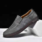 Men’s Orthotic Leather Shoes – Arch Support, Wide Toe Box, Breathable, Lightweight & Slip-Resistant