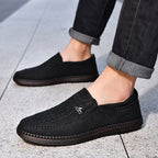 Men’s Orthotic Leather Shoes – Arch Support, Wide Toe Box, Breathable, Lightweight & Slip-Resistant