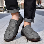 Men’s Orthotic Leather Shoes – Arch Support, Wide Toe Box, Breathable, Lightweight & Slip-Resistant