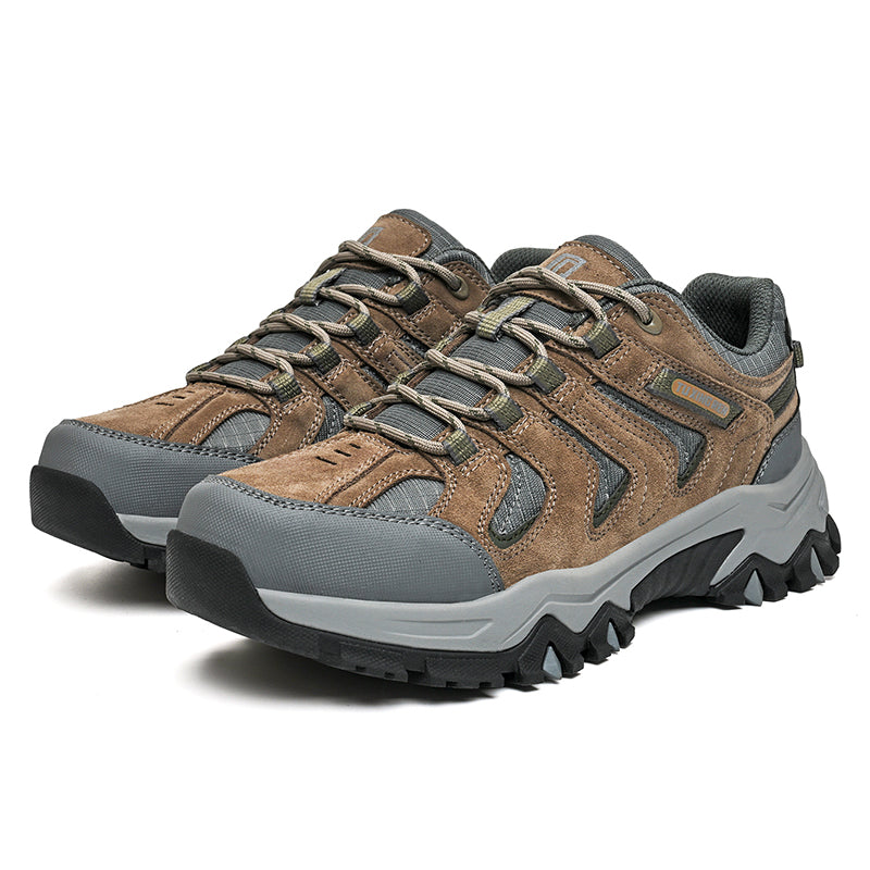 Men’s Composite Toe Outdoor Hiking Shoes, Arch Support, Wide Fit, Lightweight Comfort & Slip-Resistant Grip