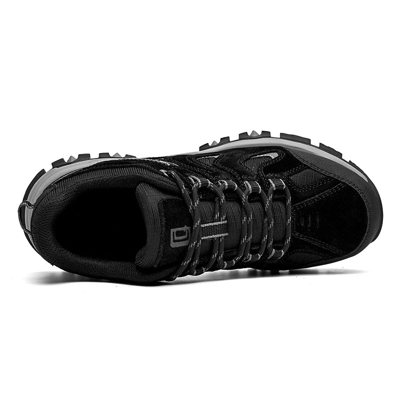Men’s Composite Toe Outdoor Hiking Shoes, Arch Support, Wide Fit, Lightweight Comfort & Slip-Resistant Grip