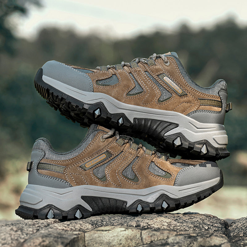 Men’s Composite Toe Outdoor Hiking Shoes, Arch Support, Wide Fit, Lightweight Comfort & Slip-Resistant Grip