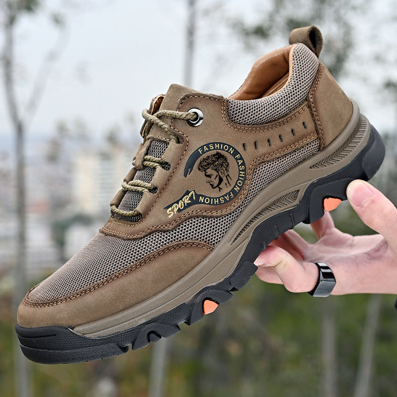 ⏰Limited-Time 70% OFF – Men's Outdoor Hiking Work Shoes – Ultimate Pain Relief, Waterproof, Non-Slip, Arch & Ankle Support