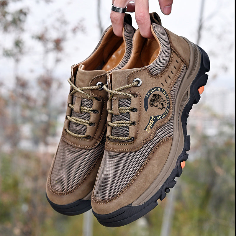 ⏰Limited-Time 70% OFF – Men's Outdoor Hiking Work Shoes – Ultimate Pain Relief, Waterproof, Non-Slip, Arch & Ankle Support
