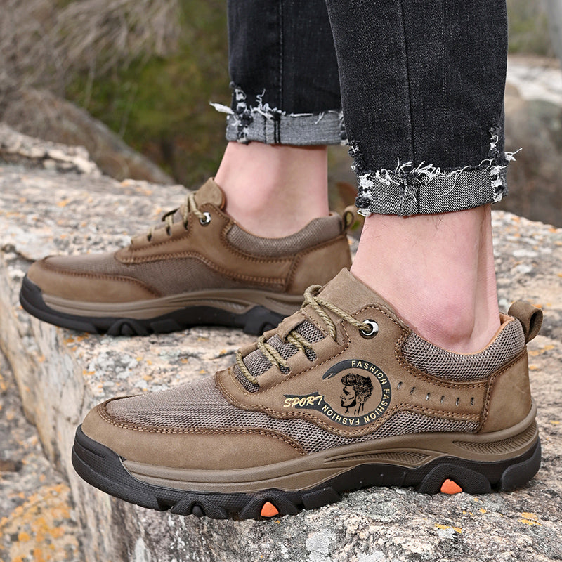 ⏰Limited-Time 70% OFF – Men's Outdoor Hiking Work Shoes – Ultimate Pain Relief, Waterproof, Non-Slip, Arch & Ankle Support