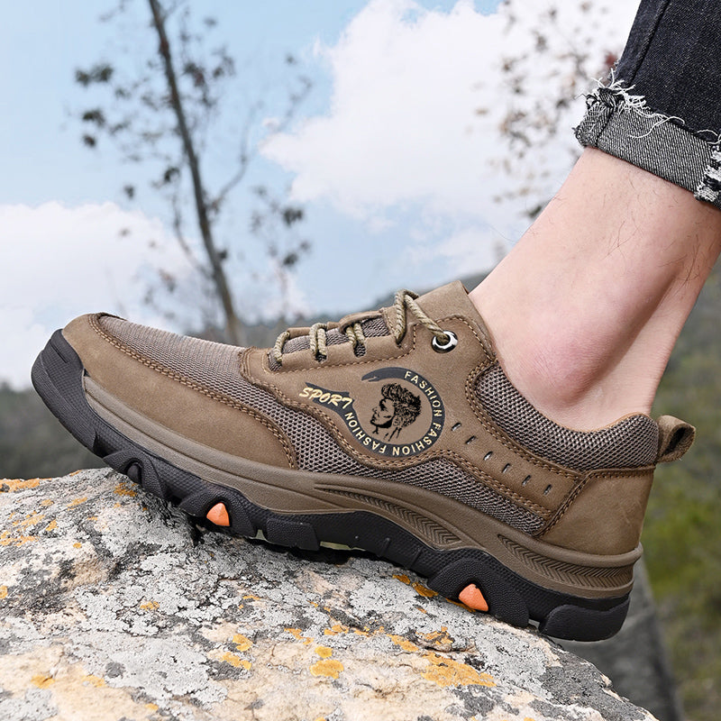 ⏰Limited-Time 70% OFF – Men's Outdoor Hiking Work Shoes – Ultimate Pain Relief, Waterproof, Non-Slip, Arch & Ankle Support