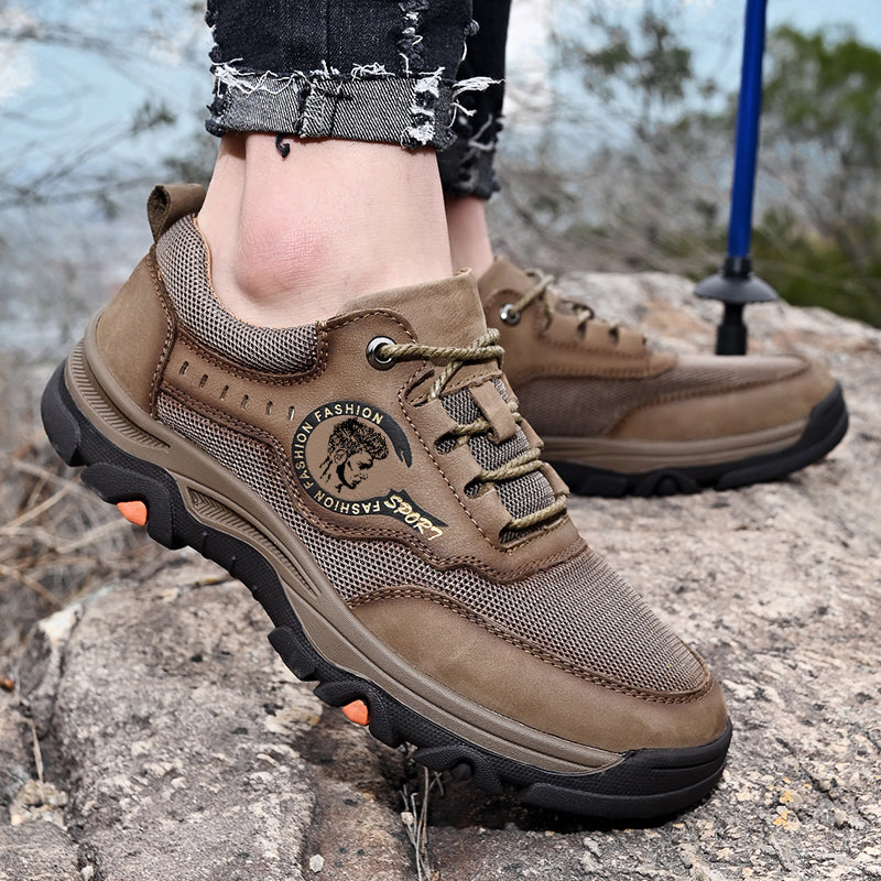 ⏰Limited-Time 70% OFF – Men's Outdoor Hiking Work Shoes – Ultimate Pain Relief, Waterproof, Non-Slip, Arch & Ankle Support