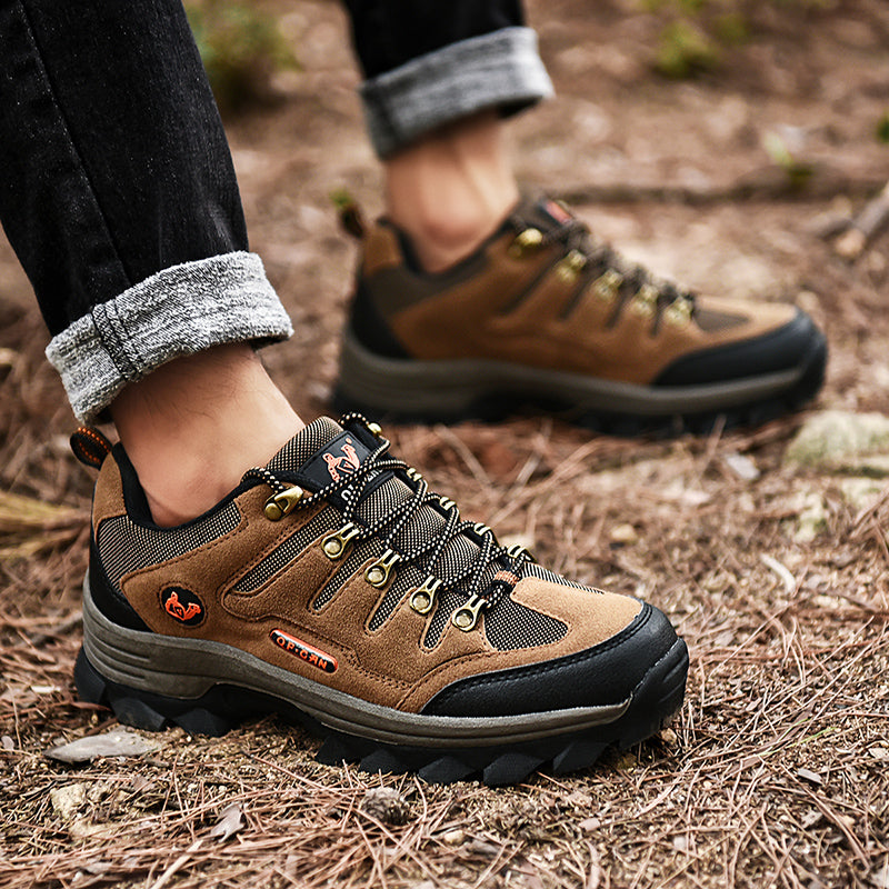 Men's Outdoor Hiking Shoes - Max Grip, Tough Durable, Cushion Comfort, All-Day Wear