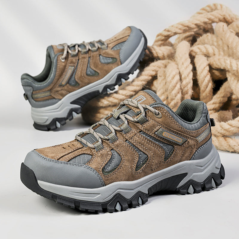 Men’s Composite Toe Outdoor Hiking Shoes, Arch Support, Wide Fit, Lightweight Comfort & Slip-Resistant Grip