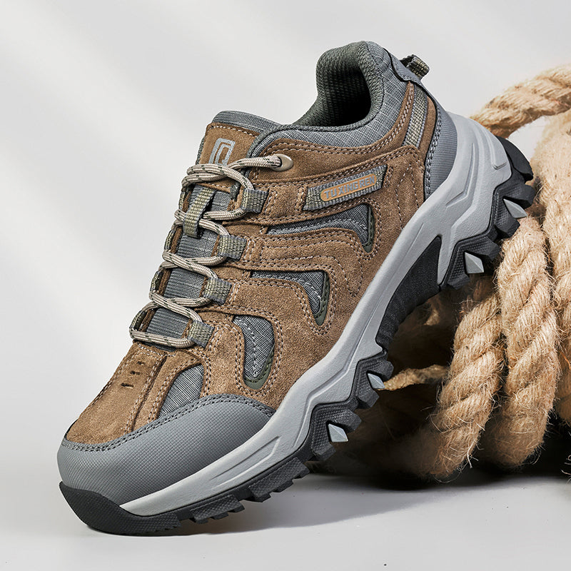 Men’s Composite Toe Outdoor Hiking Shoes, Arch Support, Wide Fit, Lightweight Comfort & Slip-Resistant Grip