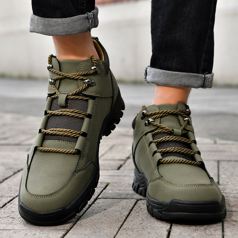 ⏰Limited-Time 70% OFF–Men’s Orthopedic Handmade Leather Boots For All-Day Comfort–Pressure Relief, Waterproof, Slip-Resistant, Wide Toe Box