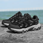 Men’s Composite Toe Outdoor Hiking Shoes, Arch Support, Wide Fit, Lightweight Comfort & Slip-Resistant Grip