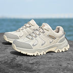 Men’s Composite Toe Outdoor Hiking Shoes, Arch Support, Wide Fit, Lightweight Comfort & Slip-Resistant Grip