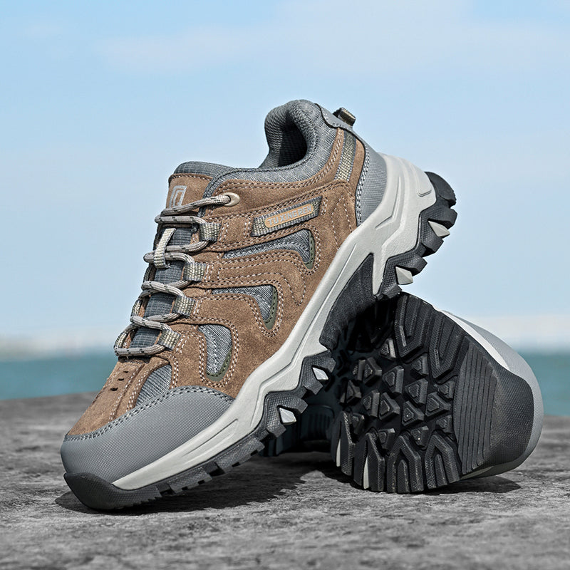 Men’s Composite Toe Outdoor Hiking Shoes, Arch Support, Wide Fit, Lightweight Comfort & Slip-Resistant Grip