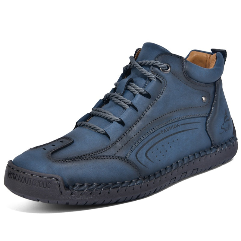 Men’s Handmade Leather Work & Outdoor Boots, Waterproof, Arch Support, Wide Fit, All-Day Comfort