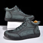 Men’s Handmade Leather Work & Outdoor Boots, Waterproof, Arch Support, Wide Fit, All-Day Comfort