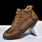 Men’s Handmade Leather Work & Outdoor Boots, Waterproof, Arch Support, Wide Fit, All-Day Comfort