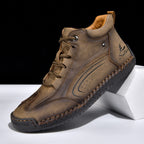Men’s Handmade Leather Work & Outdoor Boots, Waterproof, Arch Support, Wide Fit, All-Day Comfort