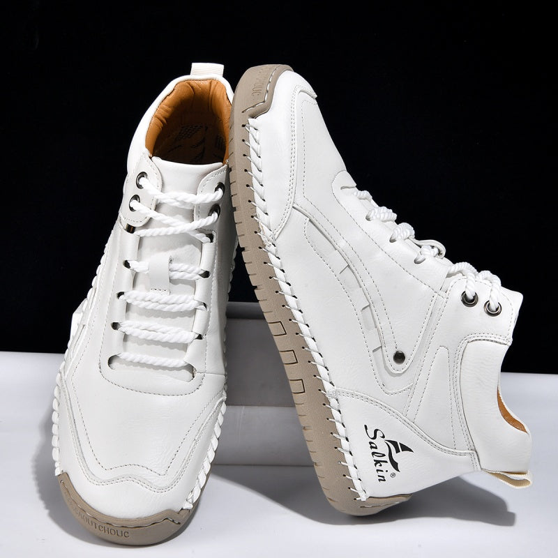 ⏰Limited-Time 70% OFF –Men’s Orthopedic Leather Work Boots – Pain Relief, Waterproof, Non-Slip, Arch & Ankle Support