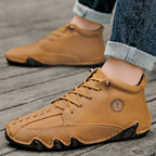 ⏰Limited Time Sale 70% OFF– Mens Casual Driving Shoes-Wide Toe, Arch Support, Waterproof, Pressure Relief Walking Sneakers