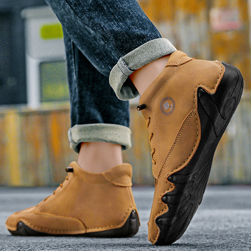 ⏰Limited Time Sale 70% OFF– Mens Casual Driving Shoes-Wide Toe, Arch Support, Waterproof, Pressure Relief Walking Sneakers