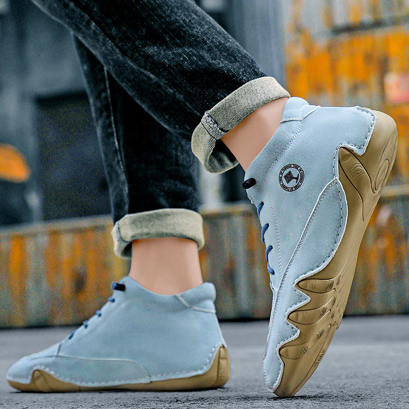 ⏰Limited Time Sale 70% OFF– Mens Casual Driving Shoes-Wide Toe, Arch Support, Waterproof, Pressure Relief Walking Sneakers