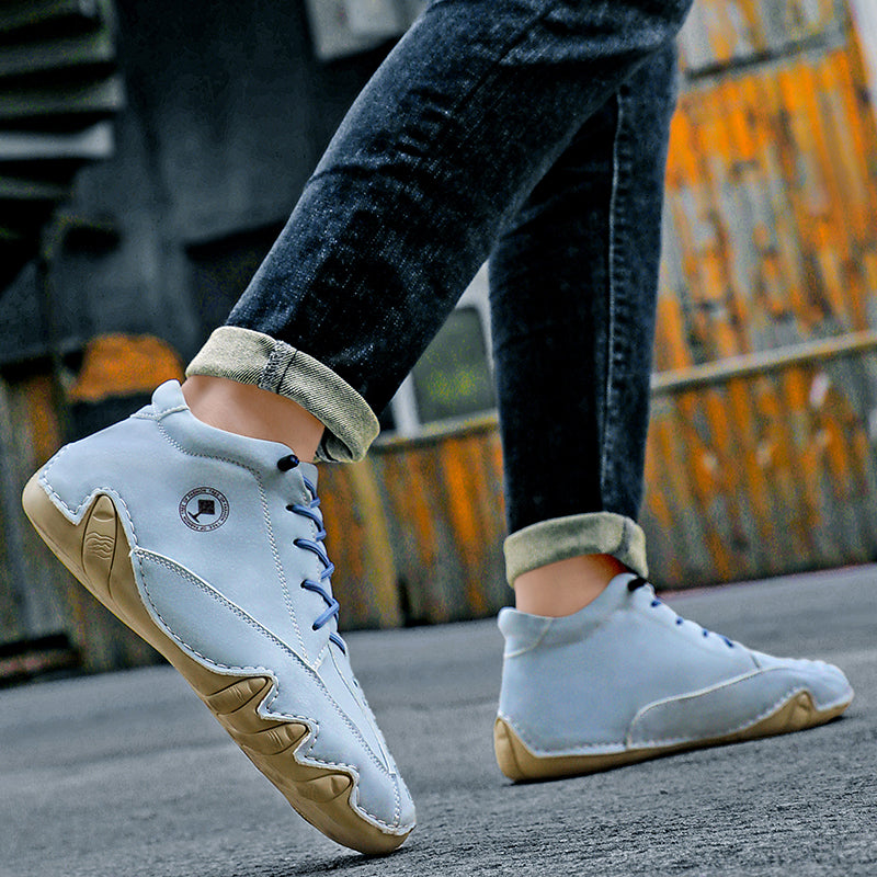 ⏰Limited Time Sale 70% OFF– Mens Casual Driving Shoes-Wide Toe, Arch Support, Waterproof, Pressure Relief Walking Sneakers