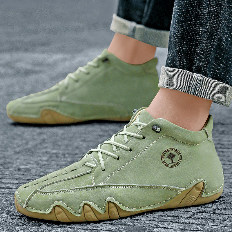 ⏰Limited Time Sale 70% OFF– Mens Casual Driving Shoes-Wide Toe, Arch Support, Waterproof, Pressure Relief Walking Sneakers