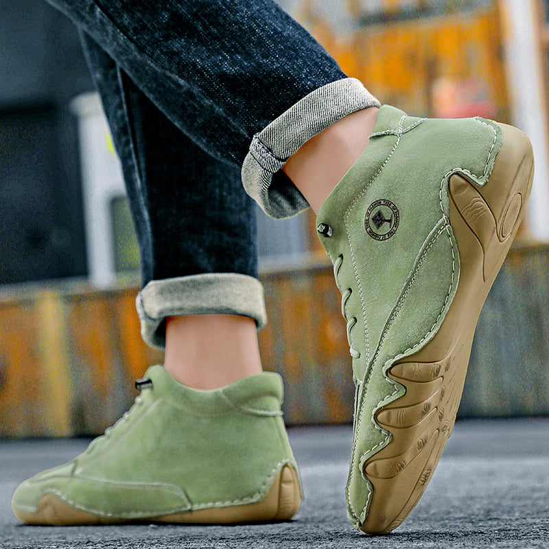 ⏰Limited Time Sale 70% OFF– Mens Casual Driving Shoes-Wide Toe, Arch Support, Waterproof, Pressure Relief Walking Sneakers