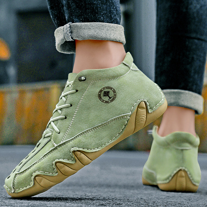 ⏰Limited Time Sale 70% OFF– Mens Casual Driving Shoes-Wide Toe, Arch Support, Waterproof, Pressure Relief Walking Sneakers
