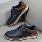 Men’s Comfort Leather Work Shoes – Arch Support, Pressure Relief, Lightweight & Slip-Resistant for All-Day Wear
