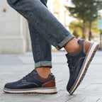 Men’s Comfort Leather Work Shoes – Arch Support, Pressure Relief, Lightweight & Slip-Resistant for All-Day Wear