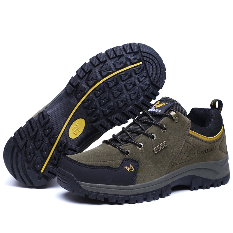 Men’s Steel Toe Hiking Work Shoes – Puncture-Resistant, Lightweight, Slip-Resistant & Durable for Outdoor Work