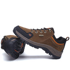 Men’s Steel Toe Hiking Work Shoes – Puncture-Resistant, Lightweight, Slip-Resistant & Durable for Outdoor Work