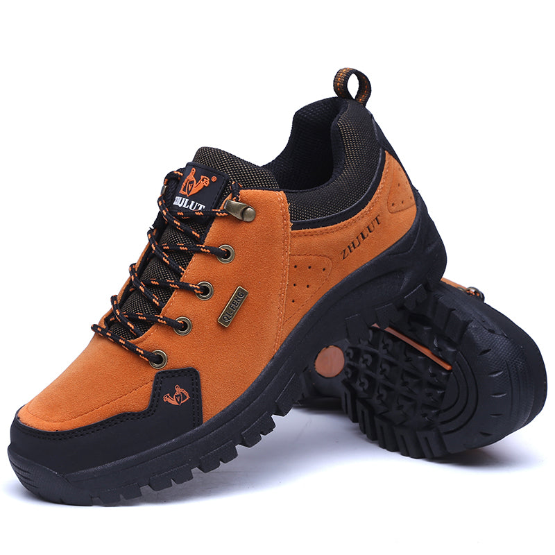 Men’s Steel Toe Hiking Work Shoes – Puncture-Resistant, Lightweight, Slip-Resistant & Durable for Outdoor Work