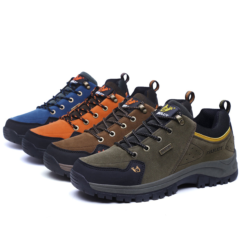 Men’s Steel Toe Hiking Work Shoes – Puncture-Resistant, Lightweight, Slip-Resistant & Durable for Outdoor Work