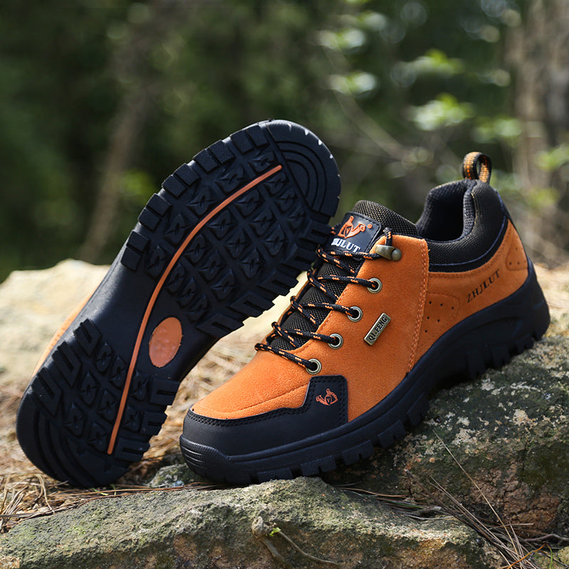 Men’s Steel Toe Hiking Work Shoes – Puncture-Resistant, Lightweight, Slip-Resistant & Durable for Outdoor Work