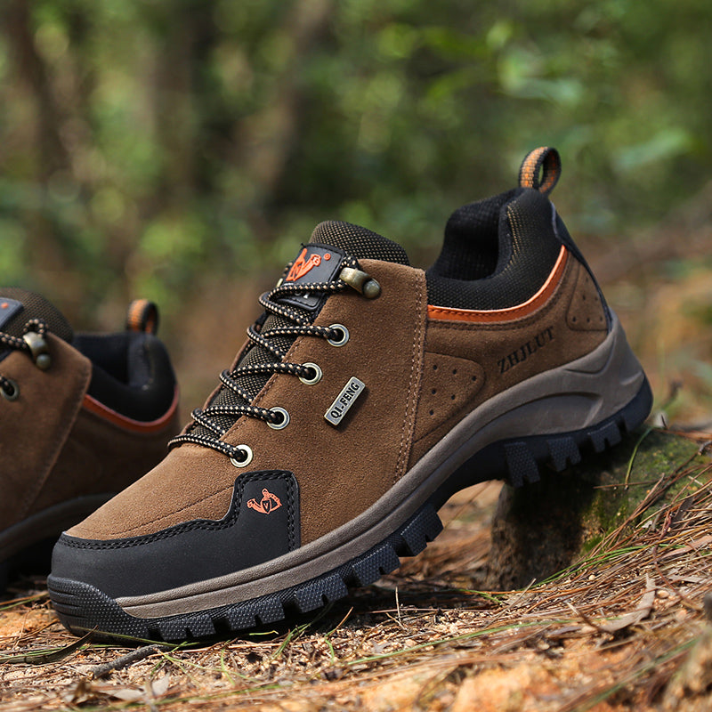 Men’s Steel Toe Hiking Work Shoes – Puncture-Resistant, Lightweight, Slip-Resistant & Durable for Outdoor Work
