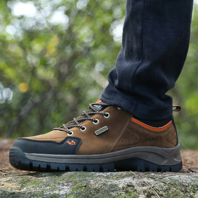 Men’s Steel Toe Hiking Work Shoes – Puncture-Resistant, Lightweight, Slip-Resistant & Durable for Outdoor Work
